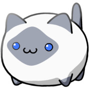 【素材】グレー系・シャム猫柄・青目・マップ隠し・透過・上からライティング【フリー素材処くらげや】