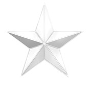 【素材】星・シルバー・七夕飾り・クリスマス飾り・インテリア・透過素材【フリー素材処くらげや】