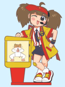 【#いまだけダブチ食べ美】ハッピーセット看板の代役【マック】