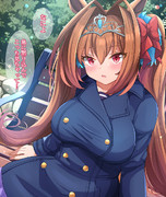 厚着しても隠し切れないデカさ