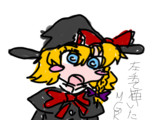 左手の中指の第三関節で描いたMGR