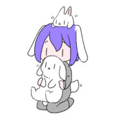 でっかいうさぎさんとまっくくん