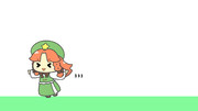 画面端に押し込んでいく美鈴