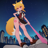 深夜の悪戯狐