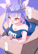 うちのイクしゃん恥ずかしがり屋すぎていつも箱に入っている