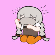 【GIF】誰かに取られまいと周りを見る「暴食」紲星あかり