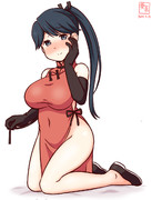 わんどろチャイナドレスのホショさん