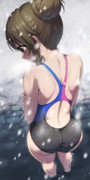 寒中水泳藍子