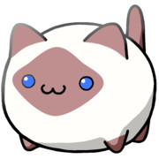 【素材】薄茶系シャム猫柄・青目・マップ隠し・透過素材・上からライティング【フリー素材処くらげや】