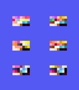 CL2024 ドット絵 プリティーシリーズ JPEG 6色 ロックマンX風 (エックス) SFC