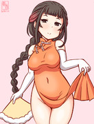 わんどろチャイナドレスの山汐丸
