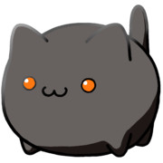 【素材】茶系黒猫・茶目・マップ隠し・透過素材・上からライティング【フリー素材処くらげや】