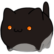 【素材】茶系黒猫・茶目・マップ隠し・透過素材・下からライティング【フリー素材処くらげや】