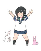 吹雪『もっともーっとがんばりますね！』