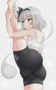 ストレッチは毎日欠かさない妖夢ちゃん