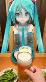 ミクさんと鳥貴族でサシ飲み
