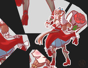 スティルの真っ赤なドレス