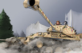 モジャクロ戦闘記　第91回で使用した　戦車絵