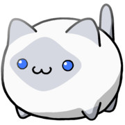 【素材】ペールグレー系シャム猫・青目・マップ隠し・上からライティング【フリー素材処くらげや】