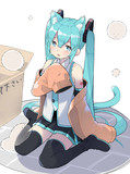 捨て猫ミク。