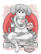 ジャパリカレー店の壁に貼ってる美しい絵✨