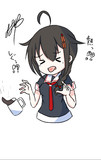 コーヒーが熱かった時雨くん