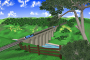 【MMDステージ配布あり】きかんしゃトーマス 高架橋(クロンク橋ステージ) Ver.5