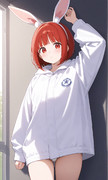 柔道着を着ているウェンディちゃん
