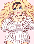 わんどろ肩出しセーターのガンビー