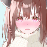 セミロングセーター照れ顔きりたんちゃん