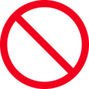 禁止マーク　1000×1000（透過PNG）【フリー素材】