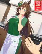 今日の晩ごはんのリクエストを聞いてくれる新妻のミスターシービー