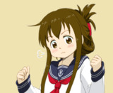 秋刀魚漁終わってないしれーかんさんに気合を入れる電ちゃん