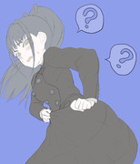 ウェットティッシュで入念にコートを拭く雨夜燕