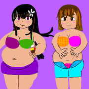 むちむちの水着姿　御坂&佐天