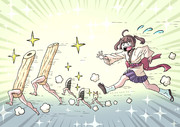 アクセサリー達に逃げられるきりたん