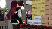 敷波に迫られてイチャイチャされてしまう如月