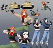 モジャクロ戦闘記　第92回で使用した立ち絵