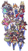 【ウマ娘】ドタバタレース４【集合絵】
