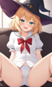 制服魔理沙さんのまた開き