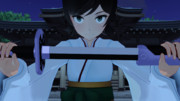 松風と神社裏