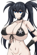 おっぱいが大きいブラック★ロックシューター落書き