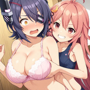 天龍と戯れる卯月