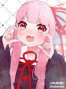 頬ハート