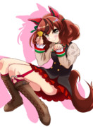 ヘロヘロトロフィー装備のネイチャさん！