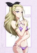 水着姿のアッサムさん