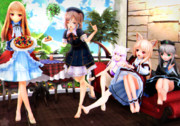 【今日のレア様】おみあしさん達の タルトの試食会…♡