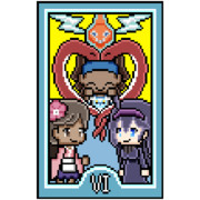 【ドット絵】邪眼姫タロット「6.恋人」