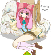 ごみに出される兎綿