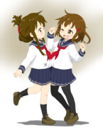 電ちゃんと雷ちゃん